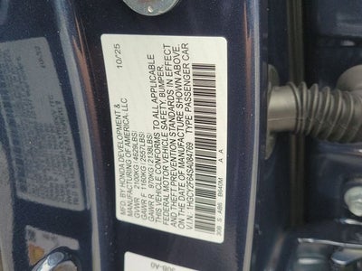 2025 Honda Accord Hybrid EX-L