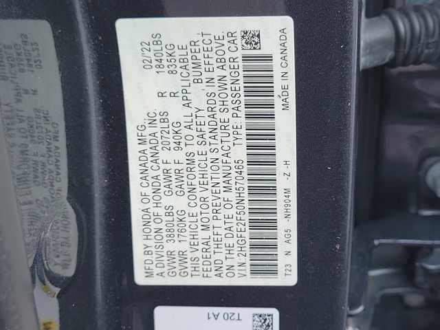 2022 Honda Civic Sport