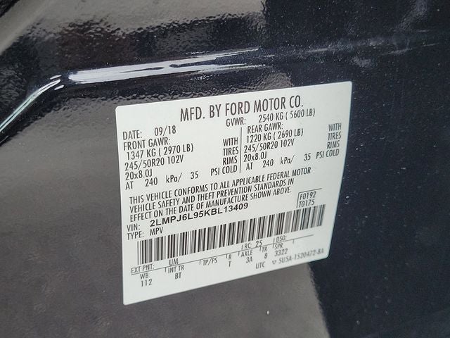 2019 Lincoln Nautilus Reserve