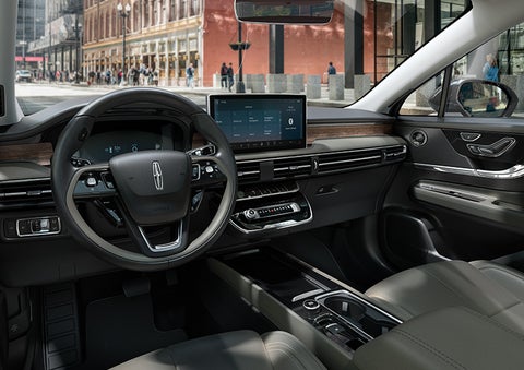 The interior dashboard of 2024 Lincoln Corsair® SUV is shown here. | Doral Lincoln in Doral FL