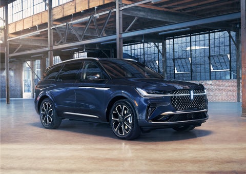 A 2024 Lincoln Nautilus® SUV is parked in an industrial space. | Doral Lincoln in Doral FL