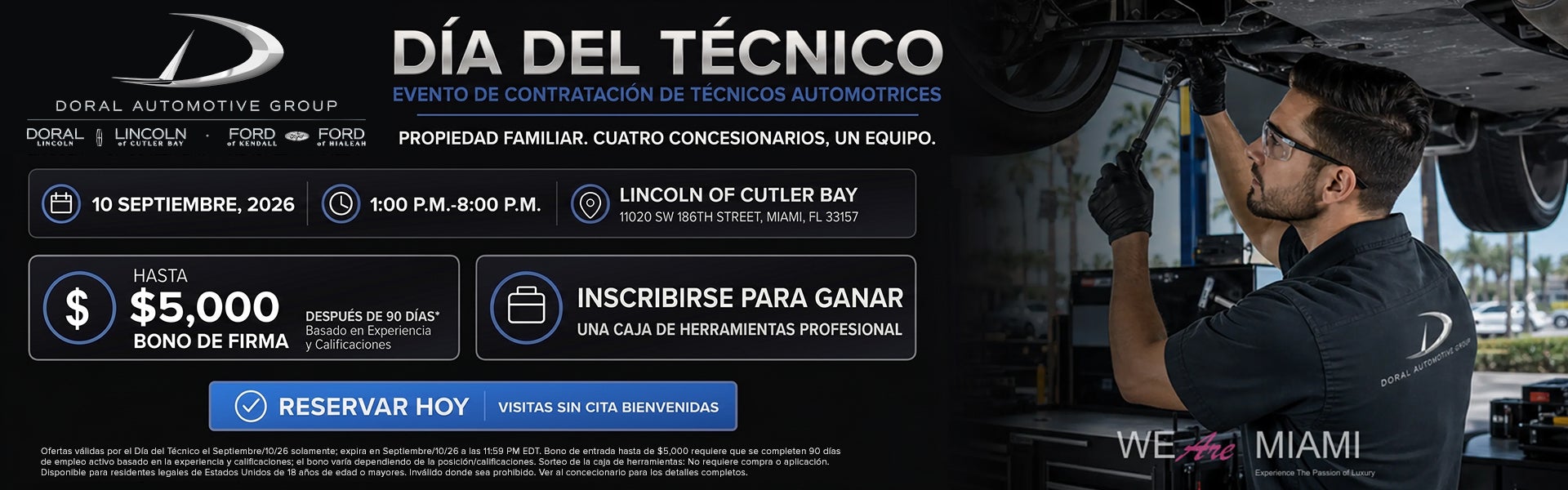 DÍA DEL TÉCNICO EVENTO DE CONTRATACIÓN DE TÉCNICOS AUTOMOTRI