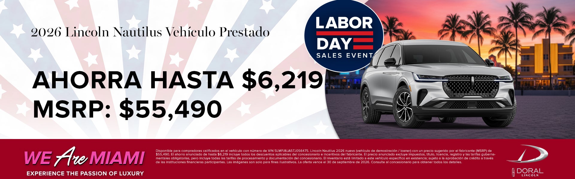 2026 Lincoln Nautilus Vehículo Prestado