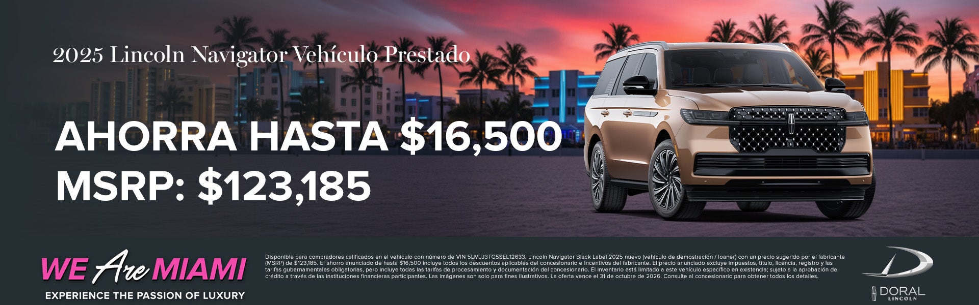 2025 Lincoln Navigator Vehículo Prestado