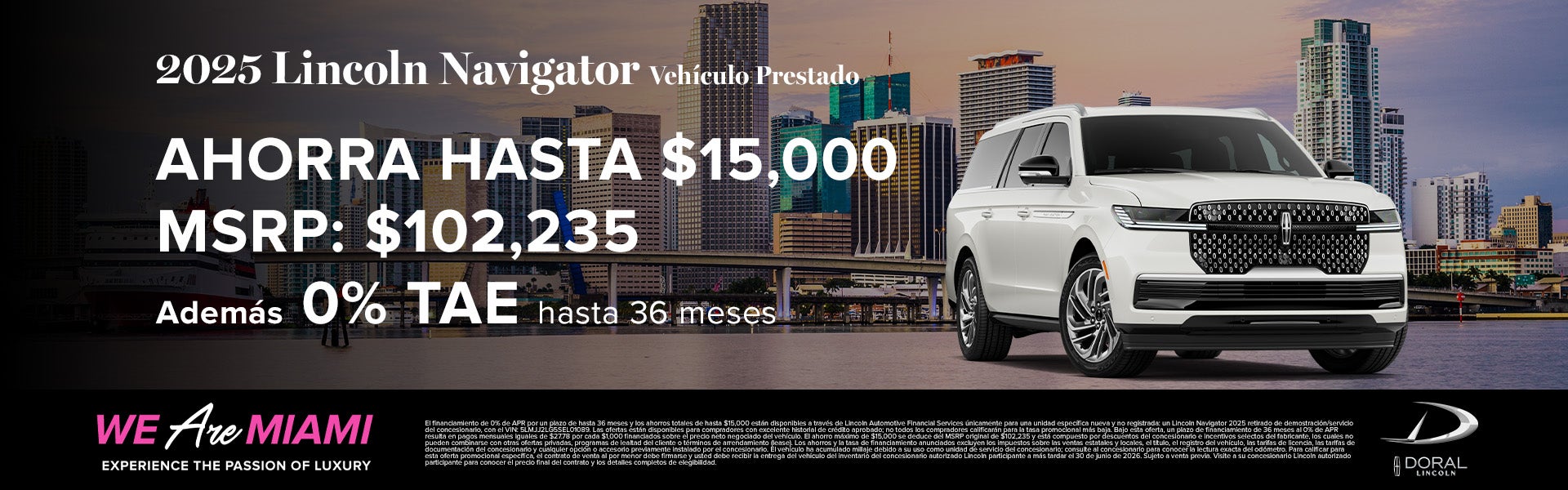 2025 Lincoln Navigator Vehículo Prestado AHORRA HASTA